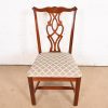 Baker Furniture Style Georgian Carved Mahogany Dining Chairs, Set of Six - Image 6