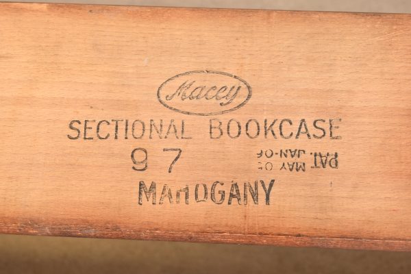 Antique Arts & Crafts Mahogany Four-Stack Barrister Bookcase by Macey, Circa 1920s - Image 10