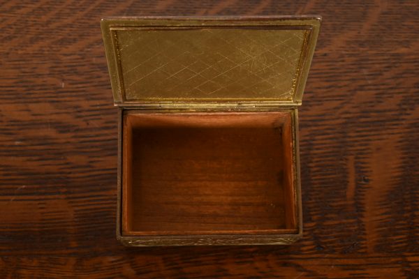 Tiffany Studios New York Zodiac Pattern Bronze Doré Box - Image 7