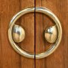 Mastercraft Mid-Century Hollywood Regency Campaign Walnut and Brass Nightstands, Pair - Image 6