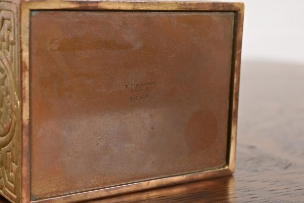 Tiffany Studios New York Zodiac Pattern Bronze Doré Box - Image 9