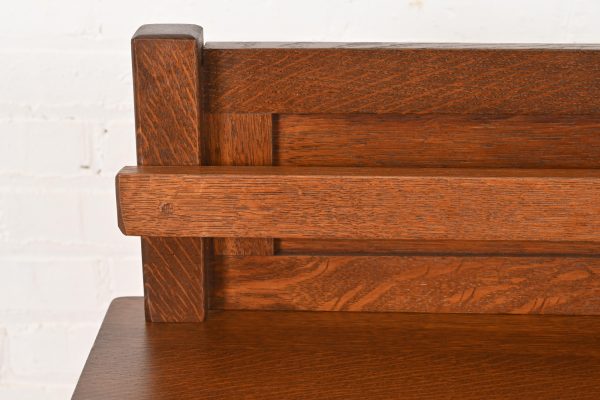 L. & J. G. Stickley Antique Mission Oak Arts & Crafts Sideboard, Newly Refinished - Image 8