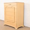 Grosfeld House Mid-Century Hollywood Regency Bleached Mahogany Highboy Dresser, Circa 1940s - Image 3