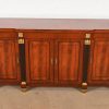 Baker Furniture French Empire Flame Mahogany Sideboard or Bar Cabinet - Image 2