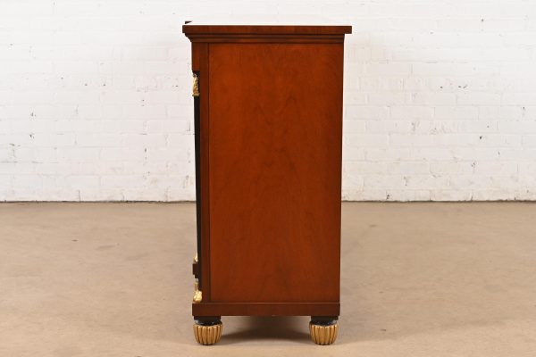 Baker Furniture French Empire Flame Mahogany Sideboard or Bar Cabinet - Image 10