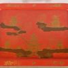 Baker Furniture Style Hollywood Regency Chinoiserie Red Lacquered Faux Bamboo Coffee Table - Image 5
