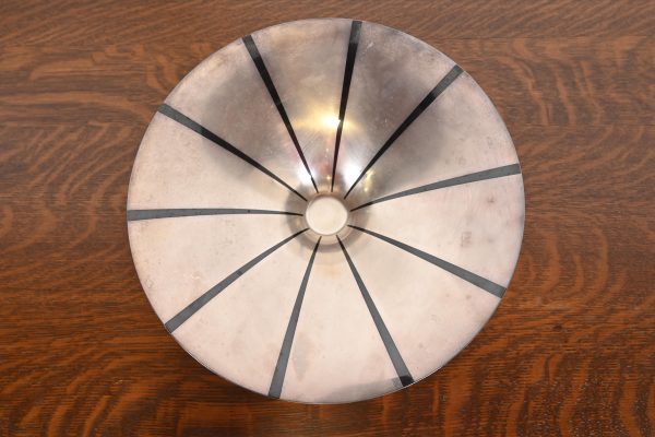 Antique Art Deco Silverplate Footed Centerpiece Bowl or Fruit Bowl by WMF Ikora, Circa 1930s - Image 3