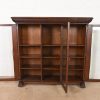 R. J. Horner Style American Empire Carved Oak Glass Front Triple Bookcase Cabinet, Circa 1890 - Image 5