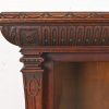 R. J. Horner Style American Empire Carved Oak Glass Front Triple Bookcase Cabinet, Circa 1890 - Image 7
