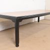 Raymond Sobota for Century Furniture Hollywood Regency Chinoiserie Burl Wood and Black Lacquer Extension Dining Table, Refinished - Image 4