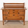 Gustav Stickley Antique Mission Oak Arts & Crafts Strap Hinge Sideboard, Circa 1910 - Image 2