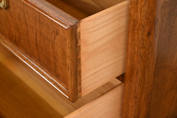 Thomasville Mid-Century Modern Hollywood Regency Campaign Nightstands, Pair - Image 7