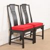 Raymond Sobota for Century Furniture Hollywood Regency Chinoiserie Black Lacquered Dining Chairs, Set of Ten - Image 5
