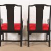 Raymond Sobota for Century Furniture Hollywood Regency Chinoiserie Black Lacquered Dining Chairs, Set of Ten - Image 11