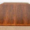 Drexel Heritage Georgian Banded Flame Mahogany Double Pedestal Extension Dining Table, Newly Refinished - Image 9