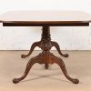 Drexel Heritage Georgian Banded Flame Mahogany Double Pedestal Extension Dining Table, Newly Refinished - Image 10