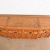Henredon Style Mid-Century Modern Sculpted Walnut Sideboard Credenza, 1960s - Image 9