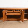 Henredon Style Mid-Century Modern Sculpted Walnut Sideboard Credenza, 1960s - Image 5