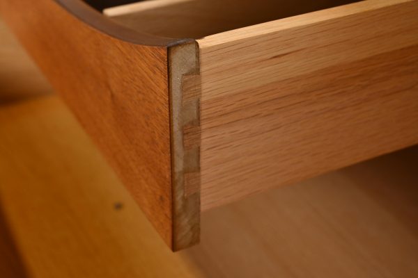 Henredon Style Mid-Century Modern Sculpted Walnut Sideboard Credenza, 1960s - Image 6
