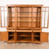 Stickley Harvey Ellis Collection Arts & Crafts Inlaid Oak Lighted Breakfront Bookcase Cabinet - Image 5