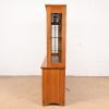 Stickley Harvey Ellis Collection Arts & Crafts Inlaid Oak Lighted Breakfront Bookcase Cabinet - Image 10