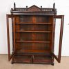 Herter Brothers Style Antique Eastlake Victorian Carved Walnut Bookcase, Circa 1880s - Image 5