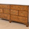 Baker Furniture Georgian Burled Walnut Dresser or Chest of Drawers - Image 2