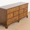 Baker Furniture Georgian Burled Walnut Dresser or Chest of Drawers - Image 3
