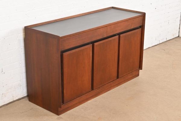 Merton Gershun for Dillingham Mid-Century Modern Walnut Sideboard or Bar Cabinet, 1960s - Image 4