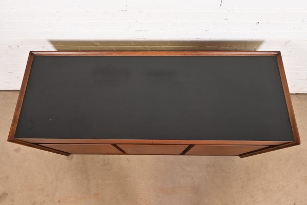 Merton Gershun for Dillingham Mid-Century Modern Walnut Sideboard or Bar Cabinet, 1960s - Image 9