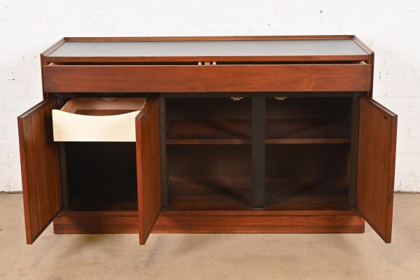 Merton Gershun for Dillingham Mid-Century Modern Walnut Sideboard or Bar Cabinet, 1960s - Image 5