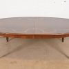 Italian Regency Louis XVI Burled Walnut Inlaid Extension Dining Table, Newly Refinished - Image 7