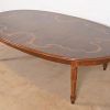 Italian Regency Louis XVI Burled Walnut Inlaid Extension Dining Table, Newly Refinished - Image 8