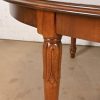 Italian Regency Louis XVI Burled Walnut Inlaid Extension Dining Table, Newly Refinished - Image 10