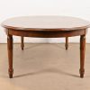 Italian Regency Louis XVI Burled Walnut Inlaid Extension Dining Table, Newly Refinished - Image 11