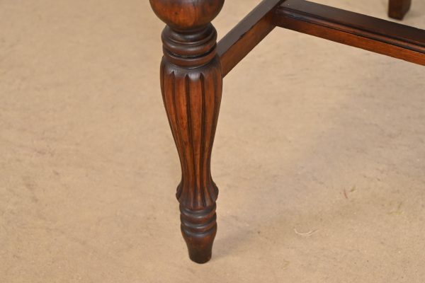 Berkey & Gay Style Antique Georgian Carved Walnut Dining Chairs, Circa 1920s - Image 8