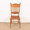 Antique American Carved Oak Pressed Back Spindle Dining Chair or Side Chair, Circa 1900 - Image 2