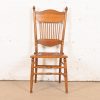 Antique American Carved Oak Pressed Back Spindle Dining Chair or Side Chair, Circa 1900 - Image 3