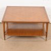 Imperial Furniture Mid-Century Modern Sculpted Walnut Two-Tier Coffee Table, Circa 1960s - Image 4