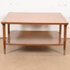 Imperial Furniture Mid-Century Modern Sculpted Walnut Two-Tier Coffee Table, Circa 1960s - Image 3