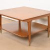 Imperial Furniture Mid-Century Modern Sculpted Walnut Two-Tier Coffee Table, Circa 1960s - Image 2