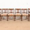 Kindel Furniture Style Regency Carved Mahogany Dining Chairs, Set of Six - Image 2