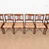 Kindel Furniture Style Regency Carved Mahogany Dining Chairs, Set of Six - Image 5