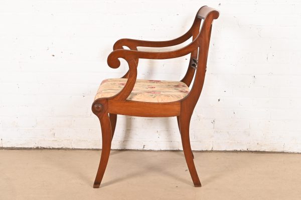 Kindel Furniture Style Regency Carved Mahogany Dining Chairs, Set of Six - Image 10