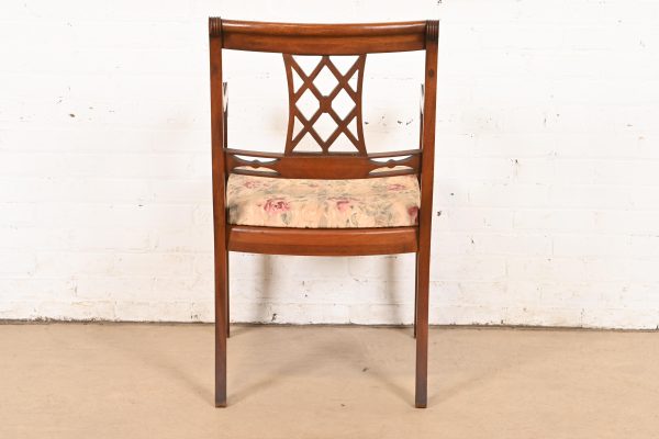 Kindel Furniture Style Regency Carved Mahogany Dining Chairs, Set of Six - Image 11