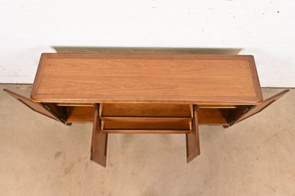 Kindel Furniture French Provincial Louis XV Solid Cherry Wood Sideboard or Bar Cabinet - Image 5