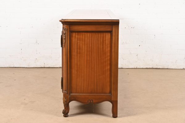 Kindel Furniture French Provincial Louis XV Solid Cherry Wood Sideboard or Bar Cabinet - Image 9
