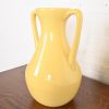 Roseville Pottery Arts & Crafts Large Yellow Glazed Handled Art Pottery Jug or Vase, 1930s - Image 3