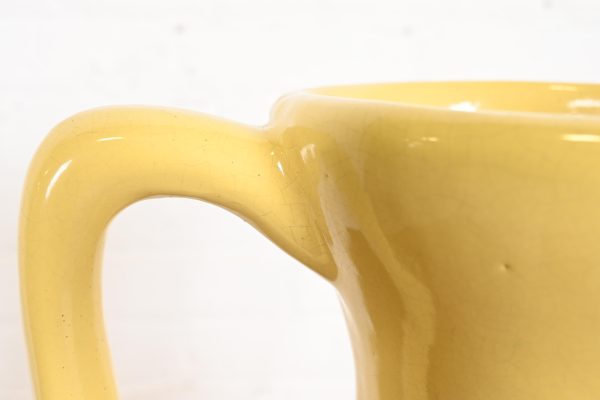 Roseville Pottery Arts & Crafts Large Yellow Glazed Handled Art Pottery Jugs or Vases, 1930s - Image 6