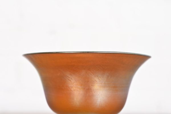 Louis Comfort Tiffany Favrile Iridescent Art Glass Footed Bowl or Compote Dish - Image 5